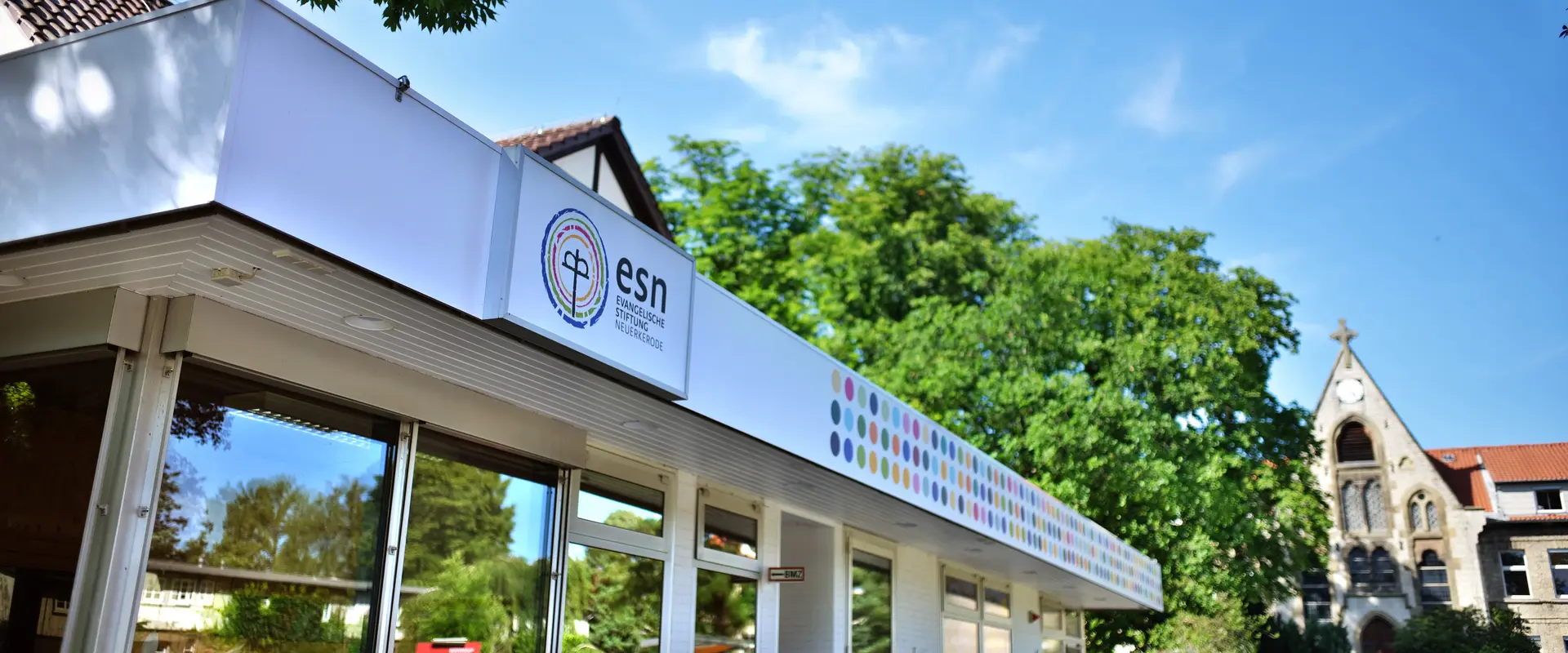 Gebäude der Info in Neuerkerode