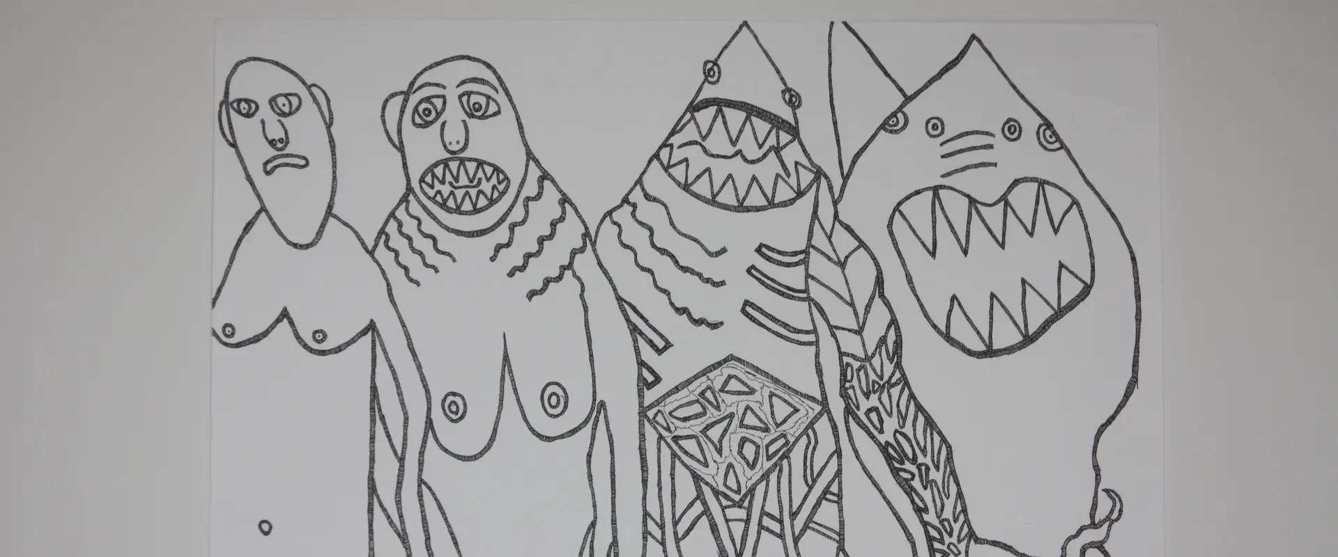 Foto von einem Gemälde aus der Kunstwerkstatt für Künstler:innen mit Behinderung